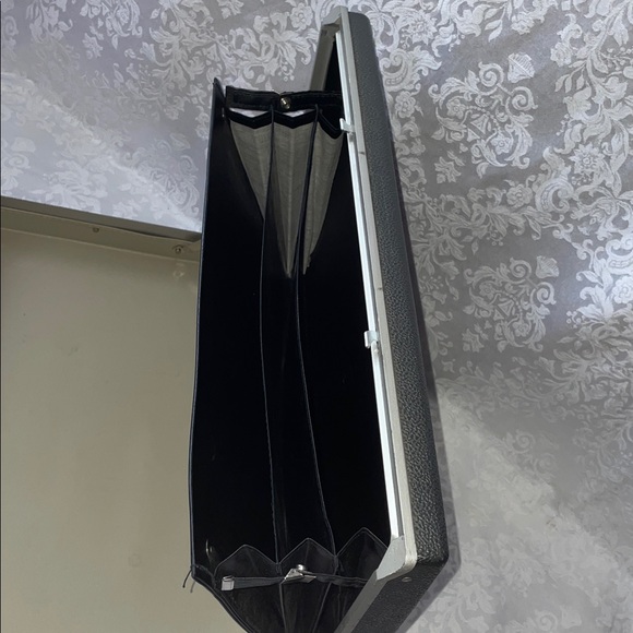 Vintage SAMSONITE Hard Shell Black Textured Briefcase - Picture 7 of 9